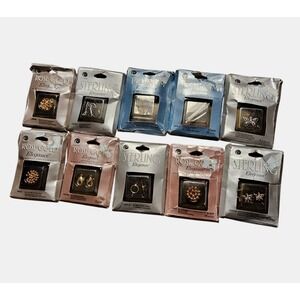 Lot of 10 Rose Gold Plated, Platinum, Sterling Silver Personalized Jewelry NWT